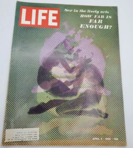 Life Magazine April 4, 1969 Sex in The Lively Arts President Eisenhower Ephemera - Imagen 1 de 6