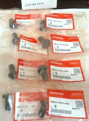 #HONDA Flywheel Bolts Set Of 8 Manual 5 speed B18C1 B18C5 B20 B16 90011-PH3-000* - Image 1 of 2