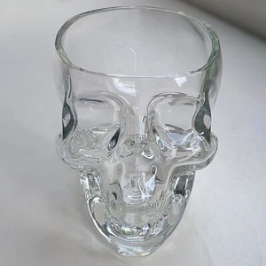 Crystal Skull Cocktail Glass - Human Skull Margarita Glass - Large 22oz (Clear) - Picture 1 of 6
