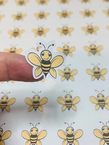 Bee stickers Bumble bee stickers envelope stickers planner stickers - Picture 1 of 1