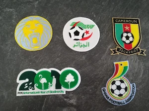 5 ORIGINAL Patch Lextra CAMEROUN Afrika Unity Trikot Ghana Elfenbeinküste - Picture 1 of 2