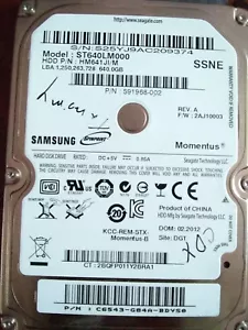 Seagate ST640LM000 640GB, Internal, 5400RPM, 2.5" Hard Drive, Storage, As-is - Picture 1 of 3