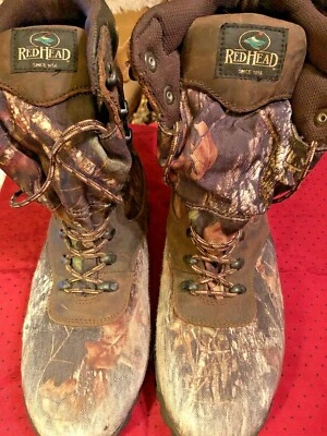 Mens Redhead Waterproof Camo Boot 10.5 M Brown/Green Traction sole Hunting - Image 1 of 4