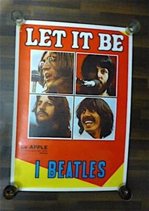 I Beatles Poster Let It Be Italian 1982 Promo poster - release of movie to video - Picture 1 of 11