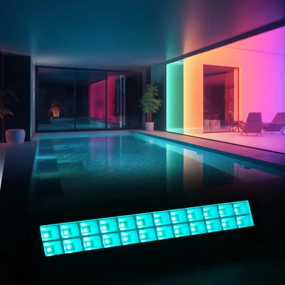 2pcs LED Wash Light Wall Washer Light Dimmable Wall Washer Lamp with Remote - Image 1 of 4