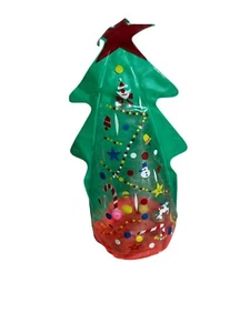 Vintage Vinyl Inflatable Christmas Tree 12” In Home Decoration MCM - Picture 1 of 12