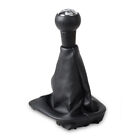 Black 5 Speed Gear Shift Knob Gaitor Boot Cover Pour Peugeot 307 2001-2008 Nm