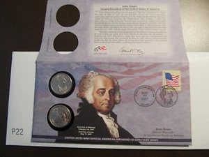 U.S. Mint Official $1 Coin Cover Series - P22 - John Adams - Bild 1 von 1