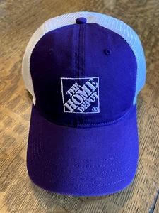 NWT HOME DEPOT Purple Two tone cap hat. Adjustable Z6 - Picture 1 of 3