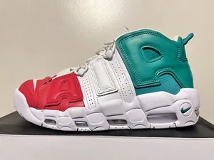 2018 Mens Nike Air More Uptempo 96 Italy Red Green White Size 10 Used Rare NDS - Picture 1 of 10