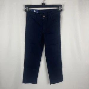 IZOD Boys Size 5 Flat Front Comfort Waistband Pants Navy Blue  - Picture 1 of 8