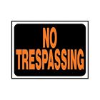 No Trespassing Plastic Sign Private Property 8.5