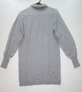 Wayf Morela Turtleneck Dress Womens Sz S Gray Long Sleeve Sweater Mini Cozy NEW - Picture 1 of 5