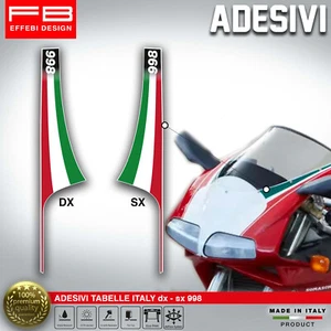 Adesivi Tabelle Bandiera Italia Compatibile DUCATI 998 Corse Bayliss Infostrada - Imagen 1 de 1