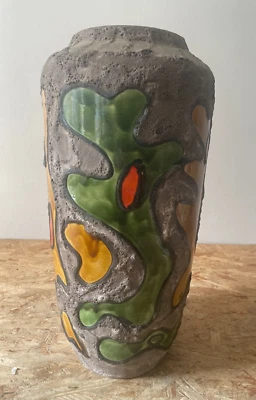 große Bodenvase Lava Keramik Scheurich W.-Germany 517-50, Höhe 50 cm Vintage - Bild 1 von 4