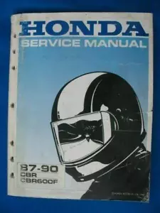 1987-1990 Honda CBR600F Original Factory Service Shop Manual P528 - Foto 1 di 2