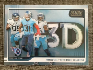 2020 Panini Score Football 3D Insert Tennessee Titans - Casey Byard Ryan - Picture 1 of 1