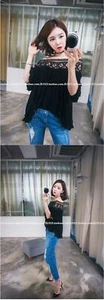 WOMEN TOPS BLACK COLOR FREE SIZE - Picture 1 of 5