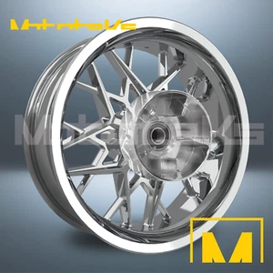 RUEDA MAG NAVAJA 18X5,5 CROMADA PARA LLANTA TRASERA HARLEY TOURING CUSH ESTILO PRODIGY - Imagen 1 de 4
