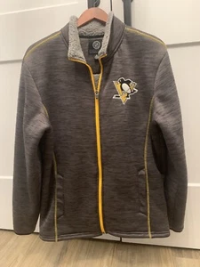 NHL Official Licensed Pittsburgh Penguins Fleece Lined Jacket Medium - Picture 1 of 11