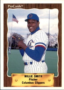 1990 Columbus Clippers ProCards #676 Willie Smith Savannah Georgia Baseball Card