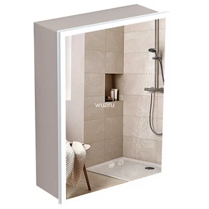 Badezimmer Spiegelschrank LED-Leuchten Anti-Beschlag mit 3 Farben Dimmbar 56x40 - Bild 1 von 9