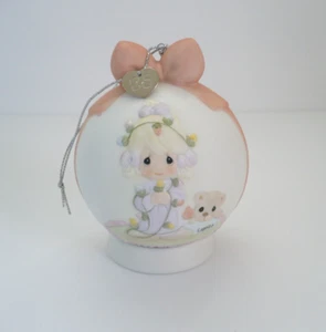 2003 Precious Moments May Your Christmas Be Delightful Ornament w/Stand #114982 - Picture 1 of 9