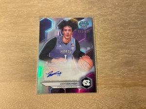 2023-24 Bowman Best University Basketball Zayden High Refractor Auto 61/125 SP - Picture 1 of 2