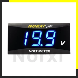 koso Motorcycle Voltmeter DC 12V Digital Voltage Norxi Meter Waterproof for Car  - Picture 1 of 8