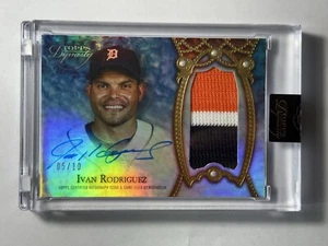 2022 Topps Dynasty Ivan Rodriguez 3 Color Nasty Patch Auto /10 Sealed Tigers - Picture 1 of 2