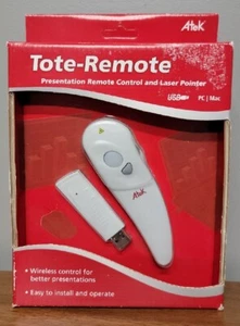Atek RM100 Tote-Remote Control & Laser Pointer New in Box Sealed Old Stock - Picture 1 of 6