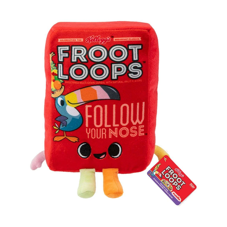 PELUCHE KELLOGG'S POP PLUSH FIGURE FROOT LOOPS CEREAL BOX FUNKO POP 18 cm - Imagen 1 de 1