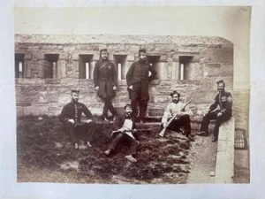 2 1860s Albumen Photographs Grenadier Guards Prince Saxe Weimar Dublin Ireland - Picture 1 of 3