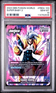 PSA - 10 2024 DRAGON BALL FUSION WORLD ULTRA FB04-103 SUPER BABY 2 - Picture 1 of 3