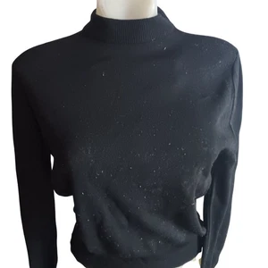 Vintage Women's Beatnik Sweater Medium 36 1960's Ban-Lon Greystone Knit Poet usa - Picture 1 of 5