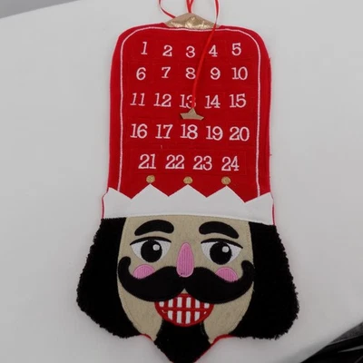 Ashland Nutcracker Face Advent Calendar Christmas Countdown Wall Decoration New - Image 1 of 4