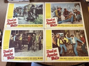 4er Set Original Duell At Apache Wells Film Lobby Karten Anna Maria Alberghetti - Bild 1 von 10