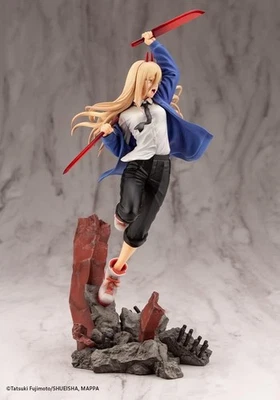 Kotobukiya Chainsaw Man: Power ARTFX J Statue-New-Free Shipping-damaged box - Image 1 of 4