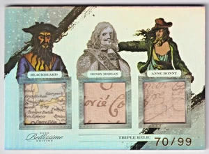 2023 Bellissimo Ed. Blackbeard Captain Morgan Anne Bonny #139 Triple Relic #/99 - Bild 1 von 2