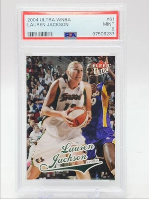 LAUREN JACKSON 2004-05 FLEER ULTRA WNBA BASKETBALL STORM MINT PSA 9 Q3110 - Image 1 of 2