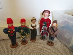 Konvolut 5 Byers wie Weihnachtsfiguren 4 Männchen & 1 Weibchen - Bild 1 von 4