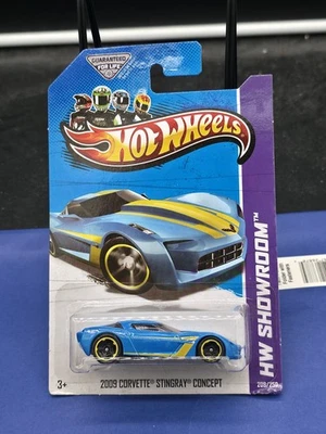 2013 Hot Wheels 09 CORVETTE STINGRAY CONCEPT синий 209/250 LITTLE BEND Kmart  - Изображение 1 из 2