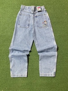 Vintage 90s 00s Y2K Solo Semore JR Baggy Wide Leg Embroidered JNCO Style Jeans - Picture 1 of 8