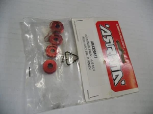 ARRMA ALUMINUM FRONT HUB NUT RED 4PCS INC. O-RINGS ARA320467 - Picture 1 of 1