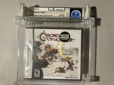 1st Print Chrono Trigger w/ Poster Nintendo DS WATA 9.6 A FACTORY SEALED New VGA - Image 1 of 4