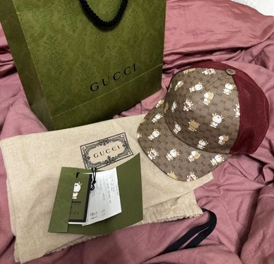 Gucci x Doraemon Men's Limited Edition Brown/Burgundy Baseball Hat L  - Image 1 of 4