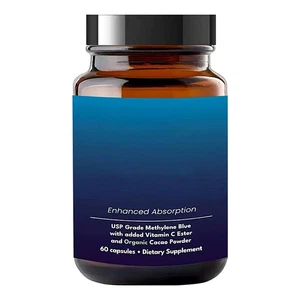 Suplementos farmacéuticos azul metileno grado USP, cápsulas con vitamina añadida - Imagen 1 de 5