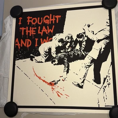 Authentic West Country Prince - Banksy - I Fought The Law /500 — 第 1/3 张图片
