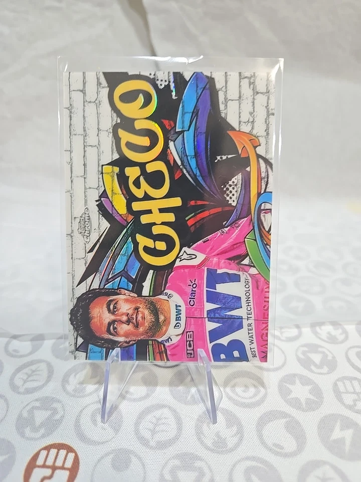 2020 Topps Chrome Formula 1 Track Tags Graffiti SERGIO PEREZ #TT-10 BWT F1 Checo - Image 1 of 2