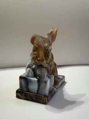 Figura Imperial Cristal Caramelo Escoria Scottie Perro Champ Sealeyham Terrier  Foto 1 de 3